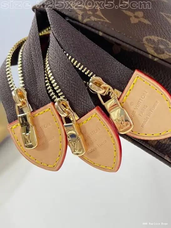 Aaa replica bags Toilet VUITTON LOUIS Trio Pouch-25*20*5.5cm 0604